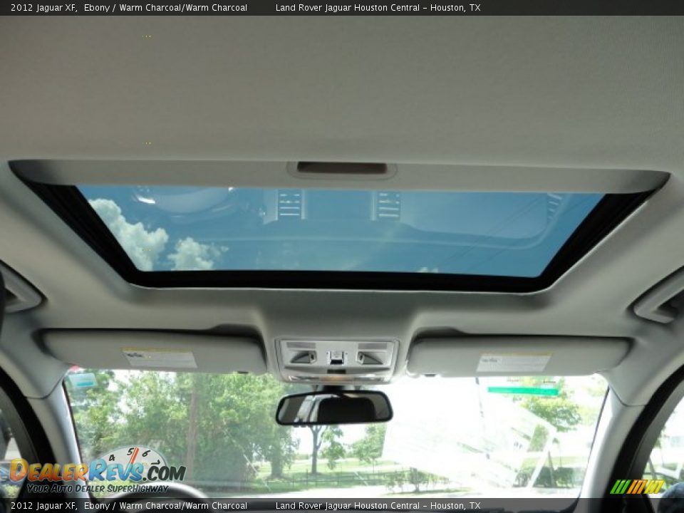 2012 Jaguar XF Ebony / Warm Charcoal/Warm Charcoal Photo #12