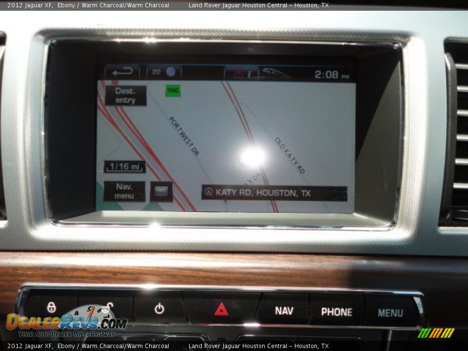 2012 Jaguar XF Ebony / Warm Charcoal/Warm Charcoal Photo #14