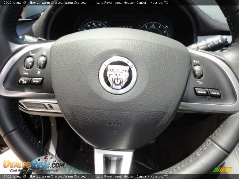 2012 Jaguar XF Ebony / Warm Charcoal/Warm Charcoal Photo #15