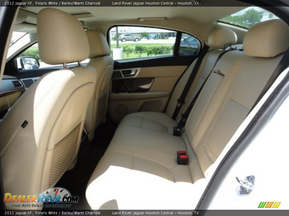 2012 Jaguar XF Polaris White / Barley/Warm Charcoal Photo #4