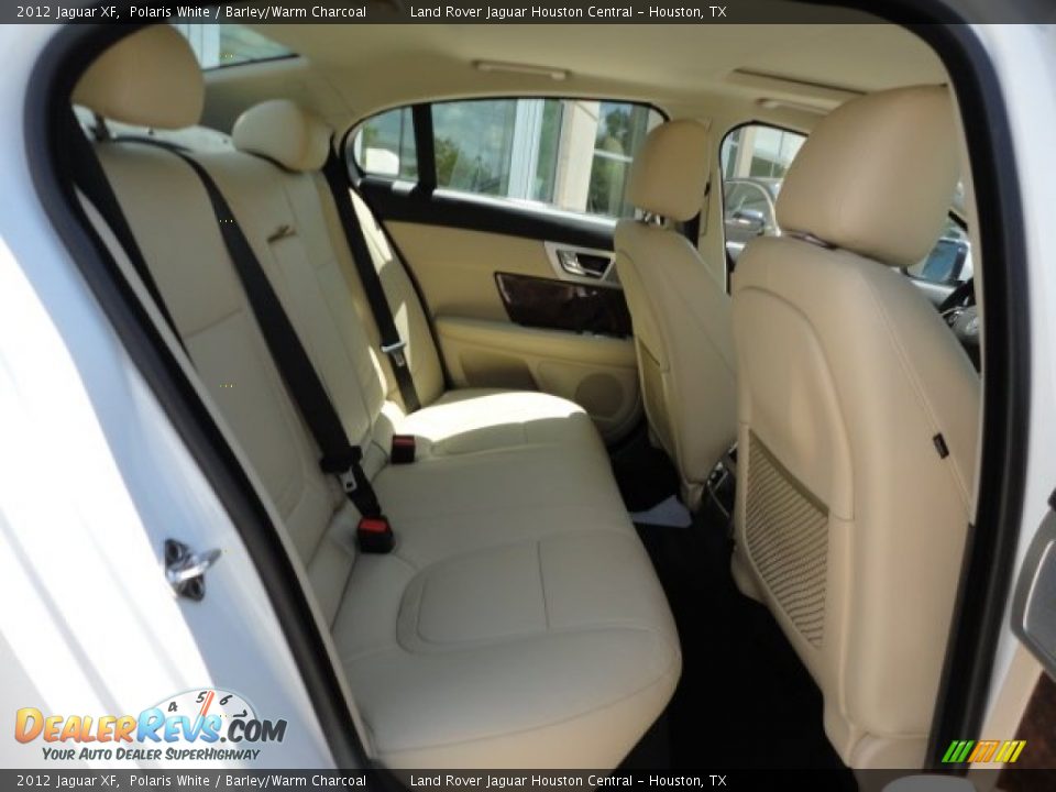 2012 Jaguar XF Polaris White / Barley/Warm Charcoal Photo #11