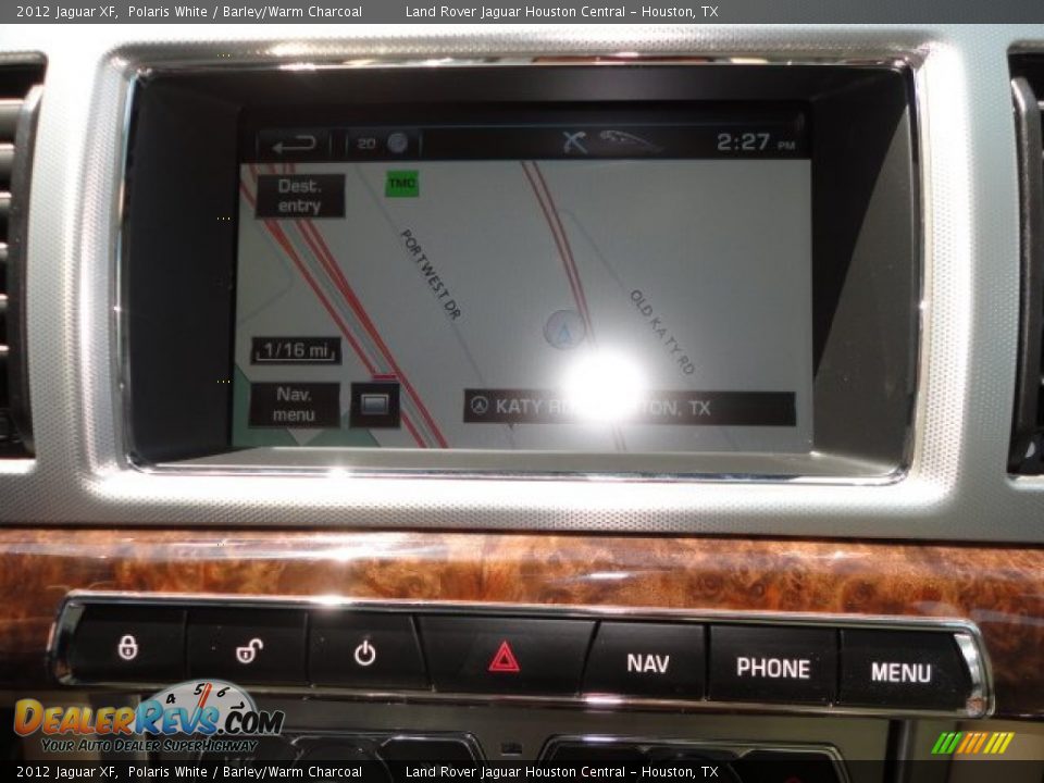 2012 Jaguar XF Polaris White / Barley/Warm Charcoal Photo #14