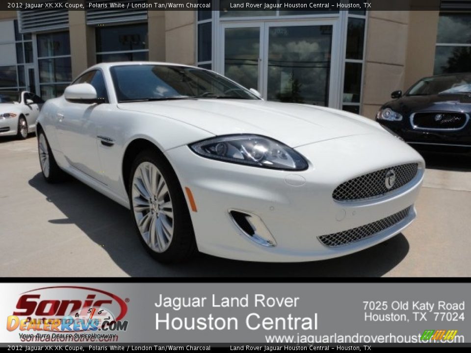 2012 Jaguar XK XK Coupe Polaris White / London Tan/Warm Charcoal Photo #1