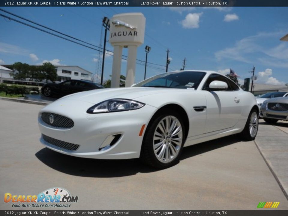 2012 Jaguar XK XK Coupe Polaris White / London Tan/Warm Charcoal Photo #5