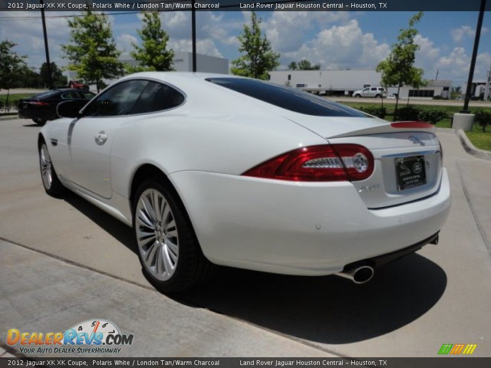 2012 Jaguar XK XK Coupe Polaris White / London Tan/Warm Charcoal Photo #7