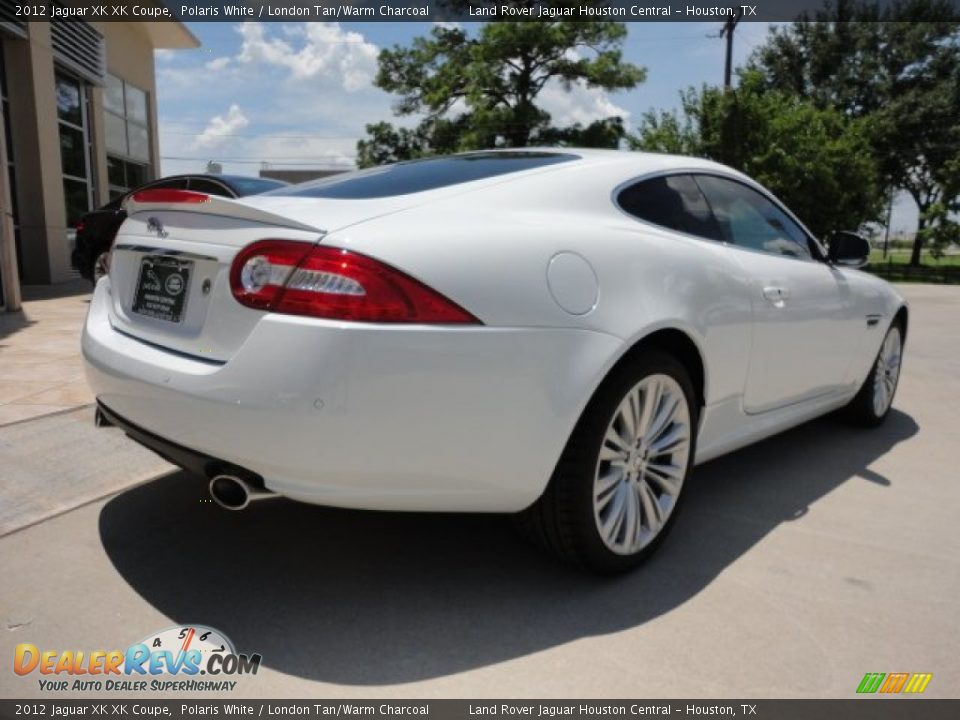 2012 Jaguar XK XK Coupe Polaris White / London Tan/Warm Charcoal Photo #8