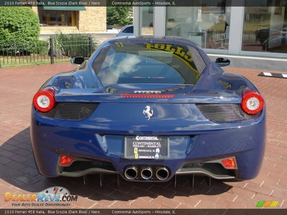 2010 Ferrari 458 Italia Blue Scozia (Dark Blue) / Nero Photo #4