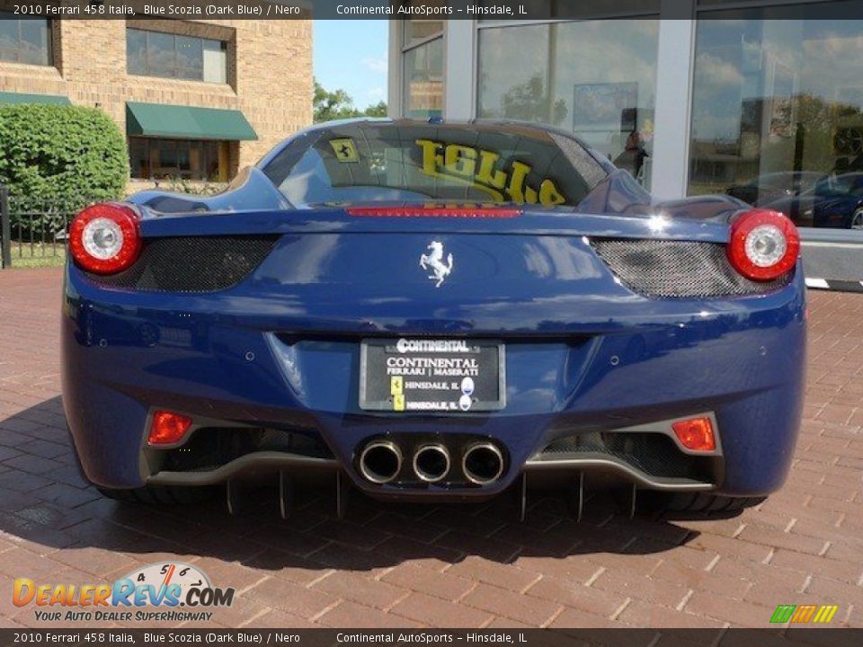 2010 Ferrari 458 Italia Blue Scozia (Dark Blue) / Nero Photo #5