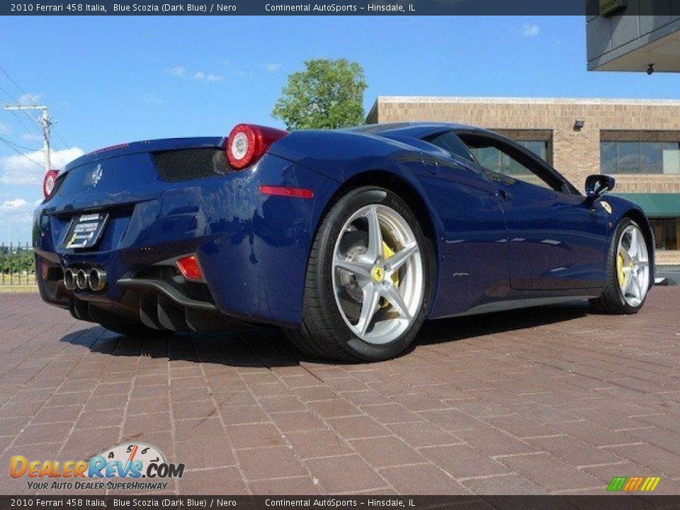 2010 Ferrari 458 Italia Blue Scozia (Dark Blue) / Nero Photo #9