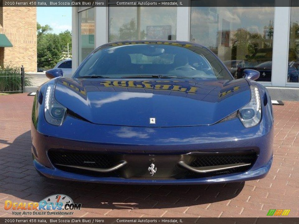 2010 Ferrari 458 Italia Blue Scozia (Dark Blue) / Nero Photo #13