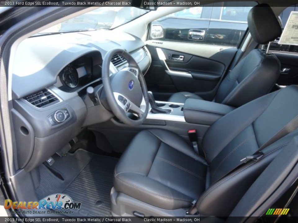 Charcoal Black Interior - 2013 Ford Edge SEL EcoBoost Photo #7