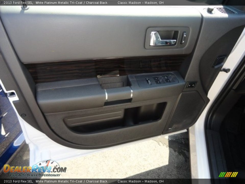 2013 Ford Flex SEL White Platinum Metallic Tri-Coat / Charcoal Black Photo #4
