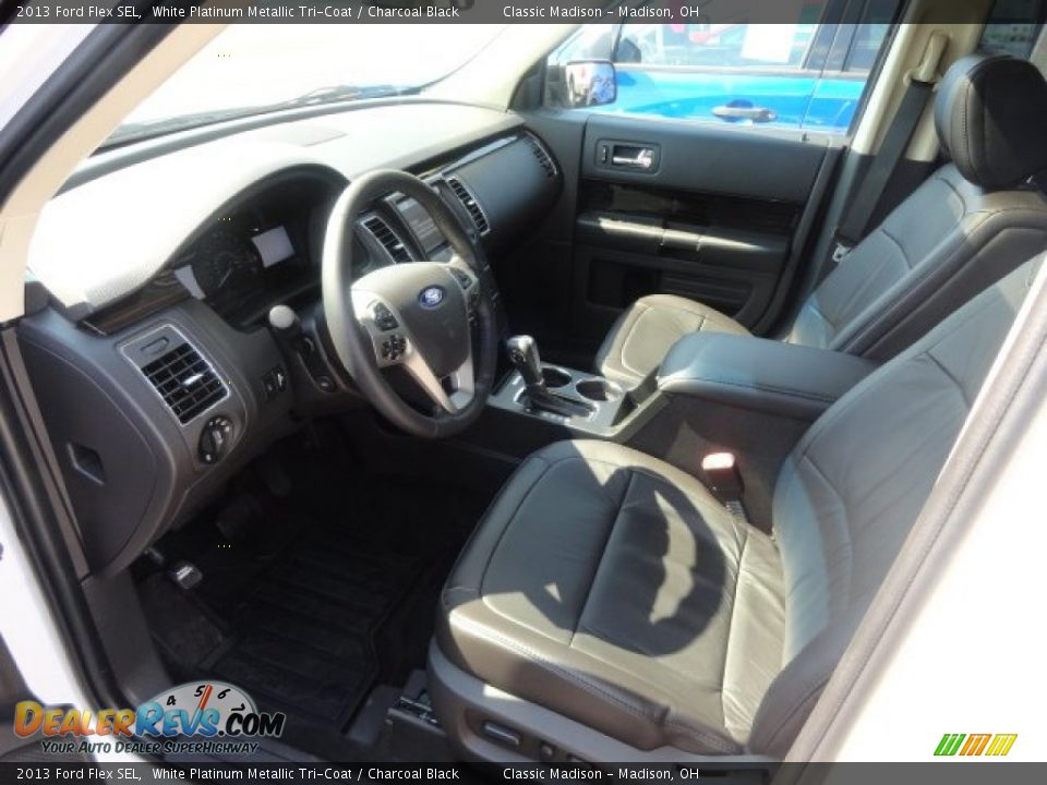 2013 Ford Flex SEL White Platinum Metallic Tri-Coat / Charcoal Black Photo #5