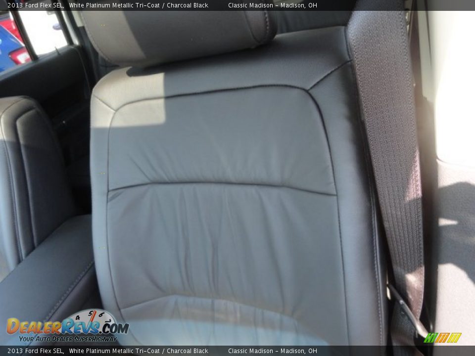 2013 Ford Flex SEL White Platinum Metallic Tri-Coat / Charcoal Black Photo #6