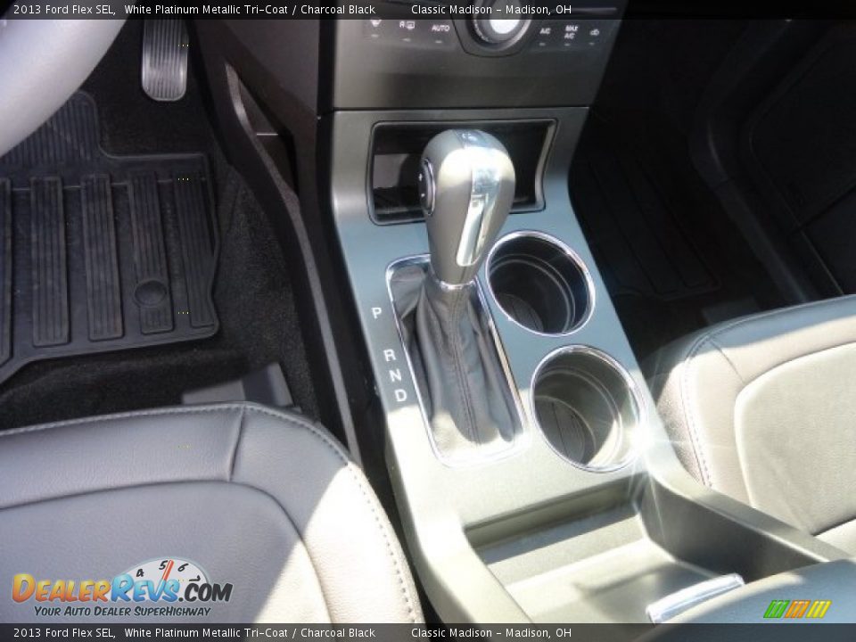 2013 Ford Flex SEL White Platinum Metallic Tri-Coat / Charcoal Black Photo #8