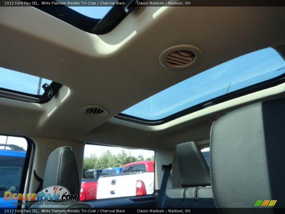 2013 Ford Flex SEL White Platinum Metallic Tri-Coat / Charcoal Black Photo #11