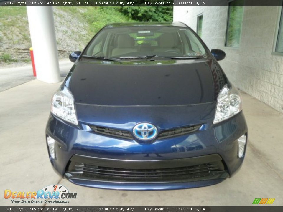 2012 Toyota Prius 3rd Gen Two Hybrid Nautical Blue Metallic / Misty Gray Photo #6