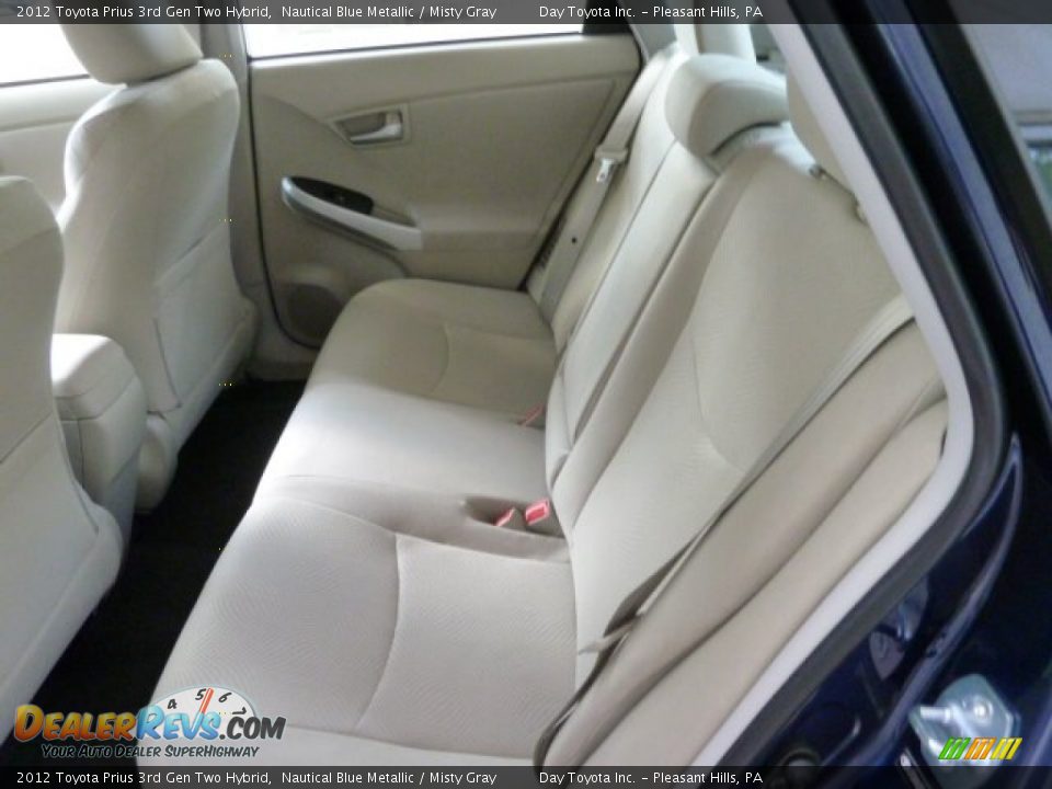 2012 Toyota Prius 3rd Gen Two Hybrid Nautical Blue Metallic / Misty Gray Photo #9