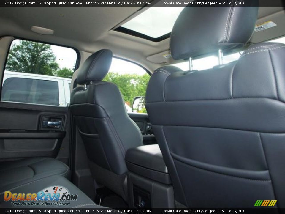 2012 Dodge Ram 1500 Sport Quad Cab 4x4 Bright Silver Metallic / Dark Slate Gray Photo #4