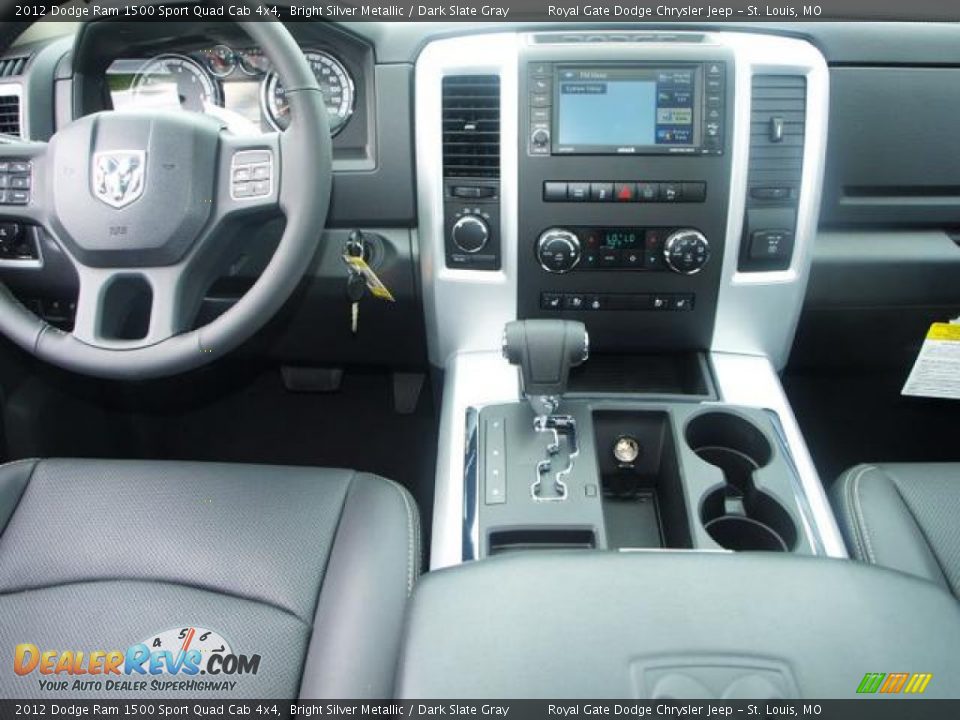 2012 Dodge Ram 1500 Sport Quad Cab 4x4 Bright Silver Metallic / Dark Slate Gray Photo #5