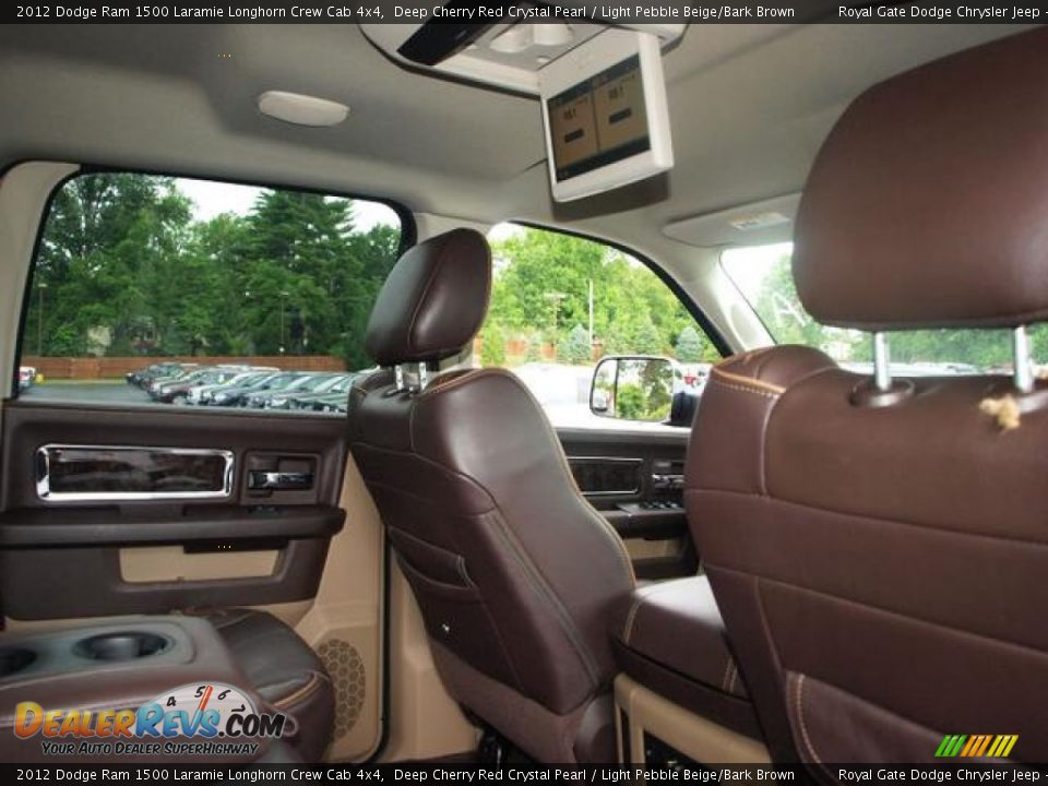2012 Dodge Ram 1500 Laramie Longhorn Crew Cab 4x4 Deep Cherry Red Crystal Pearl / Light Pebble Beige/Bark Brown Photo #5