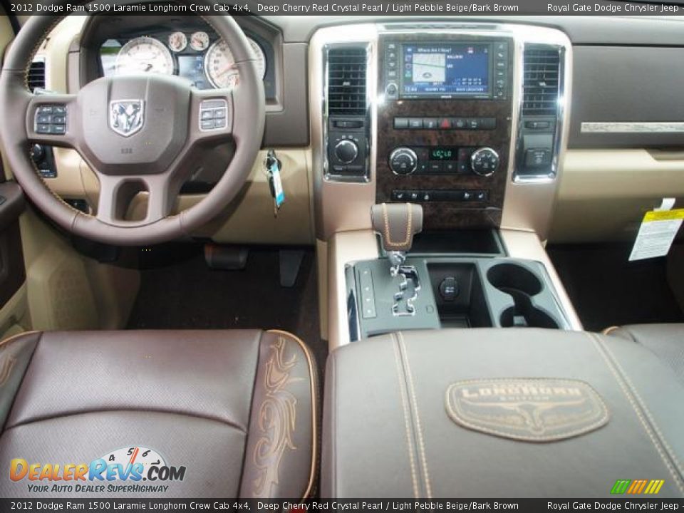 2012 Dodge Ram 1500 Laramie Longhorn Crew Cab 4x4 Deep Cherry Red Crystal Pearl / Light Pebble Beige/Bark Brown Photo #6