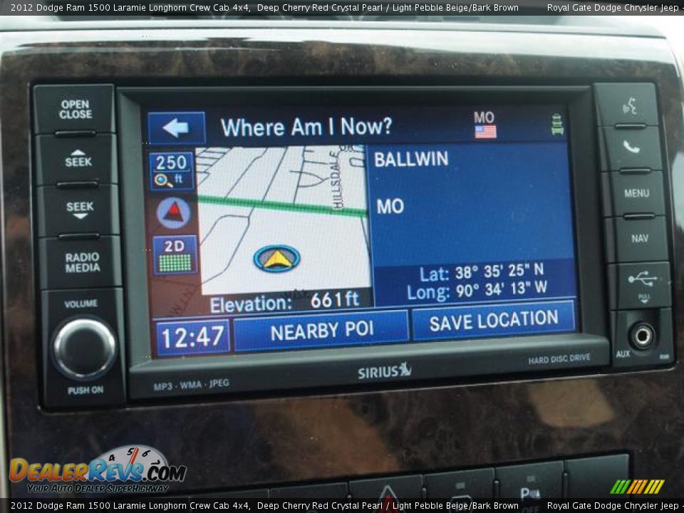 2012 Dodge Ram 1500 Laramie Longhorn Crew Cab 4x4 Deep Cherry Red Crystal Pearl / Light Pebble Beige/Bark Brown Photo #7