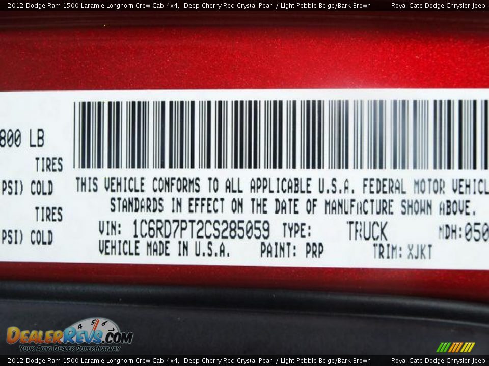 2012 Dodge Ram 1500 Laramie Longhorn Crew Cab 4x4 Deep Cherry Red Crystal Pearl / Light Pebble Beige/Bark Brown Photo #9