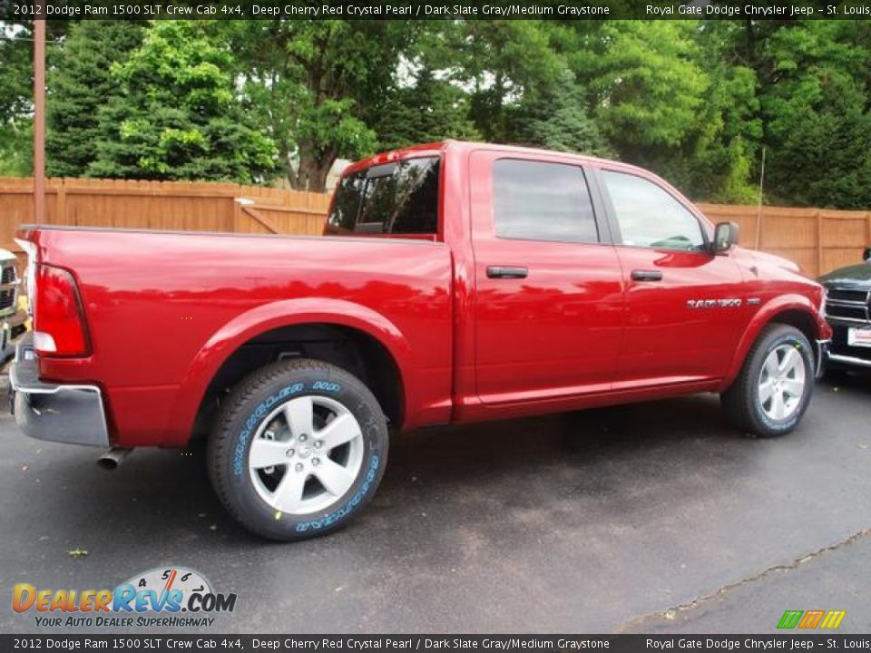 2012 Dodge Ram 1500 SLT Crew Cab 4x4 Deep Cherry Red Crystal Pearl / Dark Slate Gray/Medium Graystone Photo #3