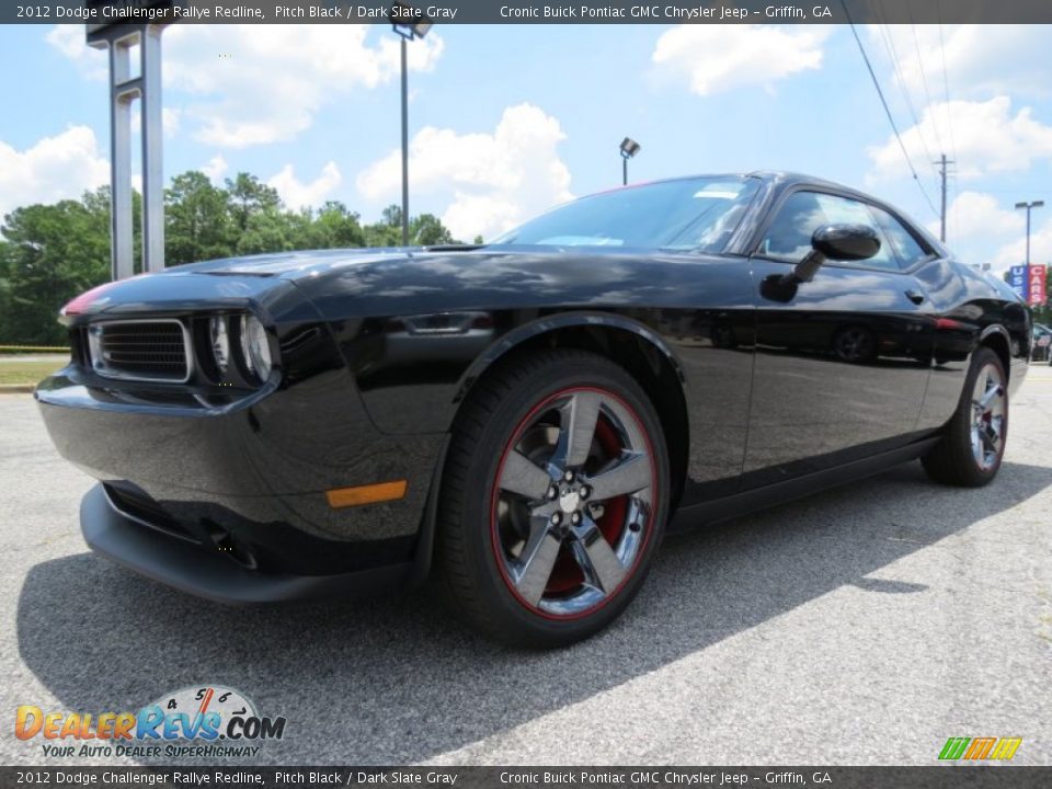 2012 Dodge Challenger Rallye Redline Pitch Black / Dark Slate Gray Photo #3