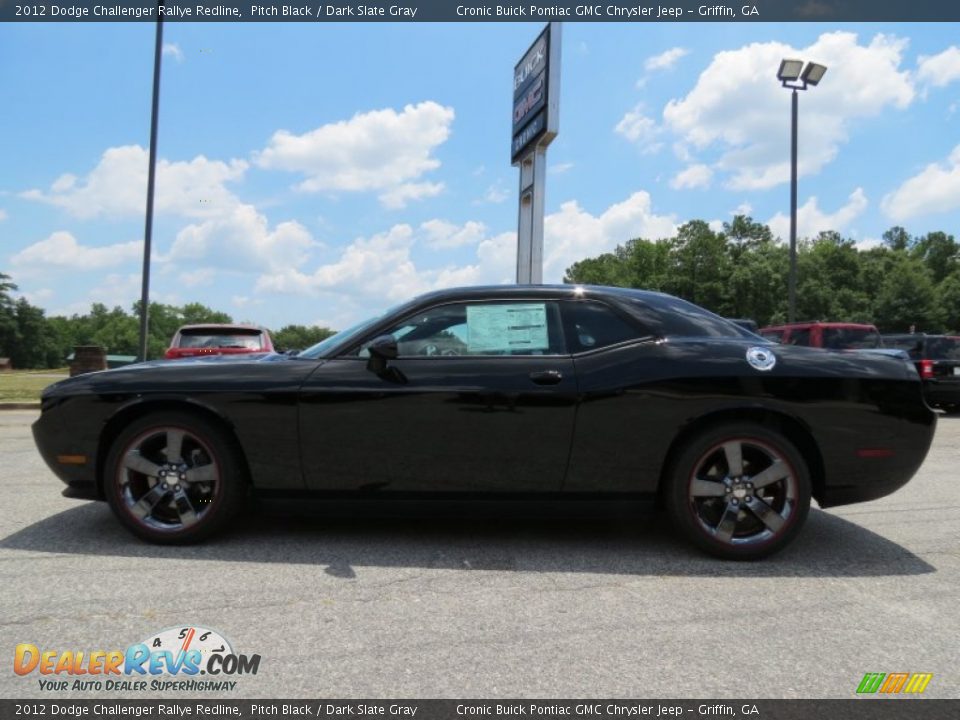 2012 Dodge Challenger Rallye Redline Pitch Black / Dark Slate Gray Photo #4