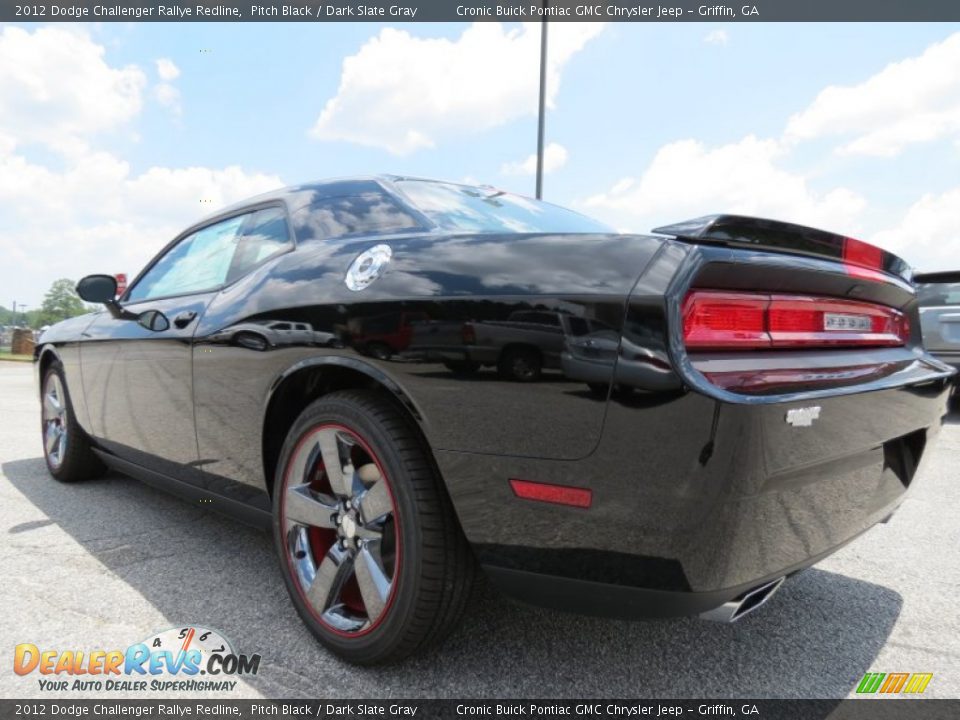 2012 Dodge Challenger Rallye Redline Pitch Black / Dark Slate Gray Photo #5