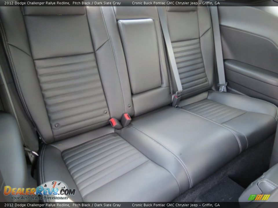 Rear Seat of 2012 Dodge Challenger Rallye Redline Photo #13