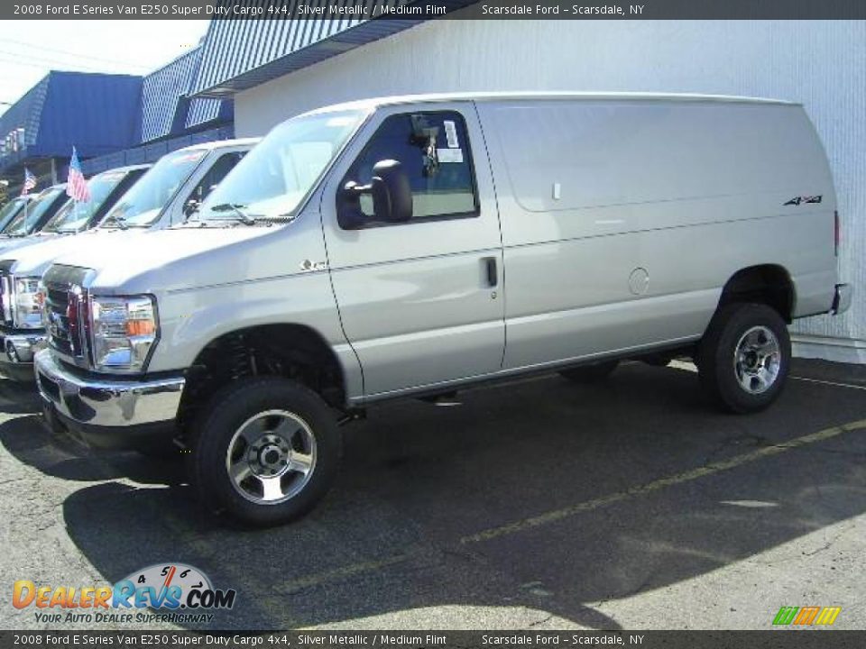 2008 Ford E Series Van E250 Super Duty Cargo 4x4 Silver Metallic / Medium Flint Photo #4