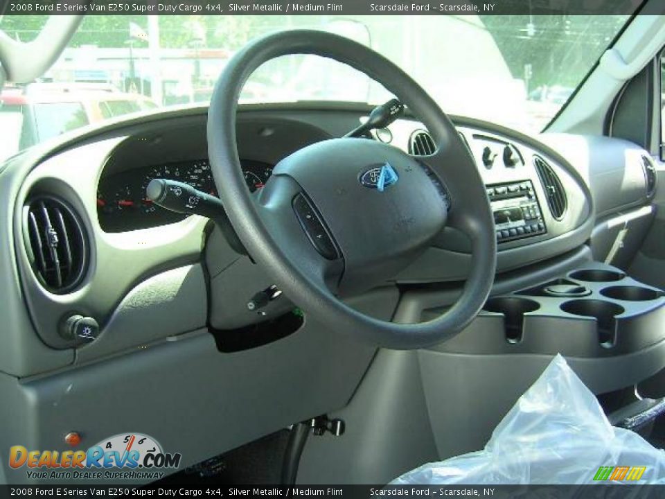 2008 Ford E Series Van E250 Super Duty Cargo 4x4 Silver Metallic / Medium Flint Photo #6