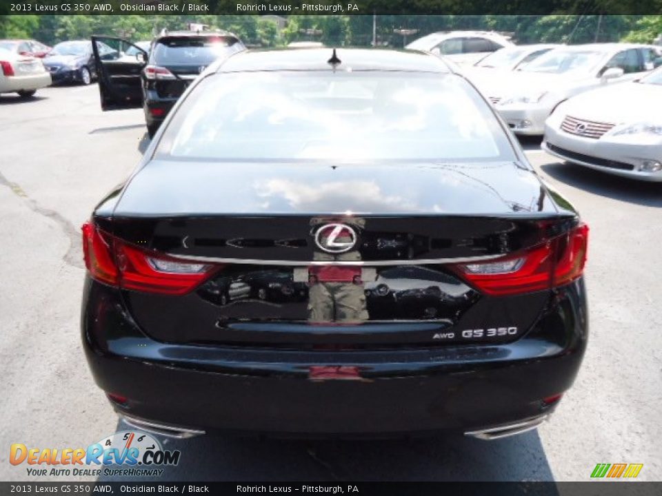 2013 Lexus GS 350 AWD Obsidian Black / Black Photo #3
