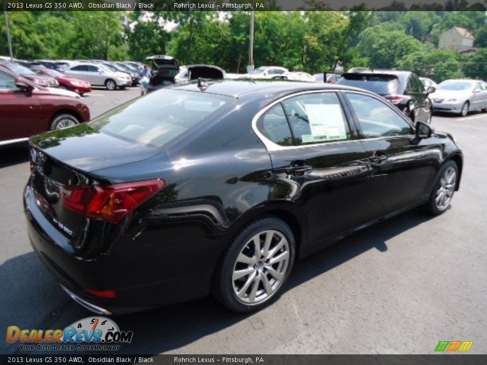 2013 Lexus GS 350 AWD Obsidian Black / Black Photo #4