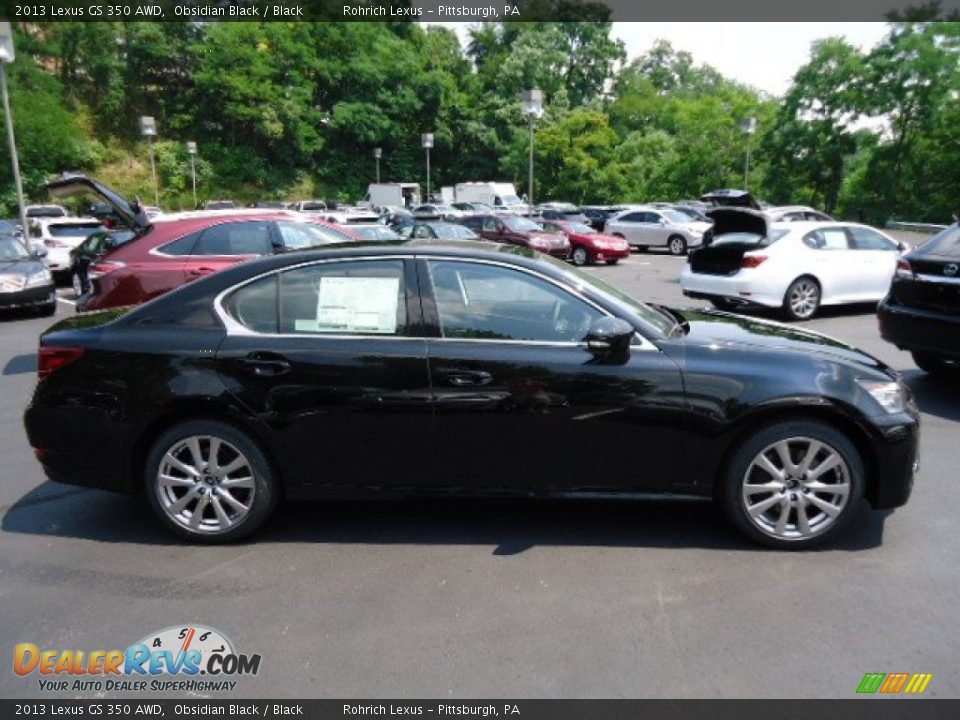 2013 Lexus GS 350 AWD Obsidian Black / Black Photo #5