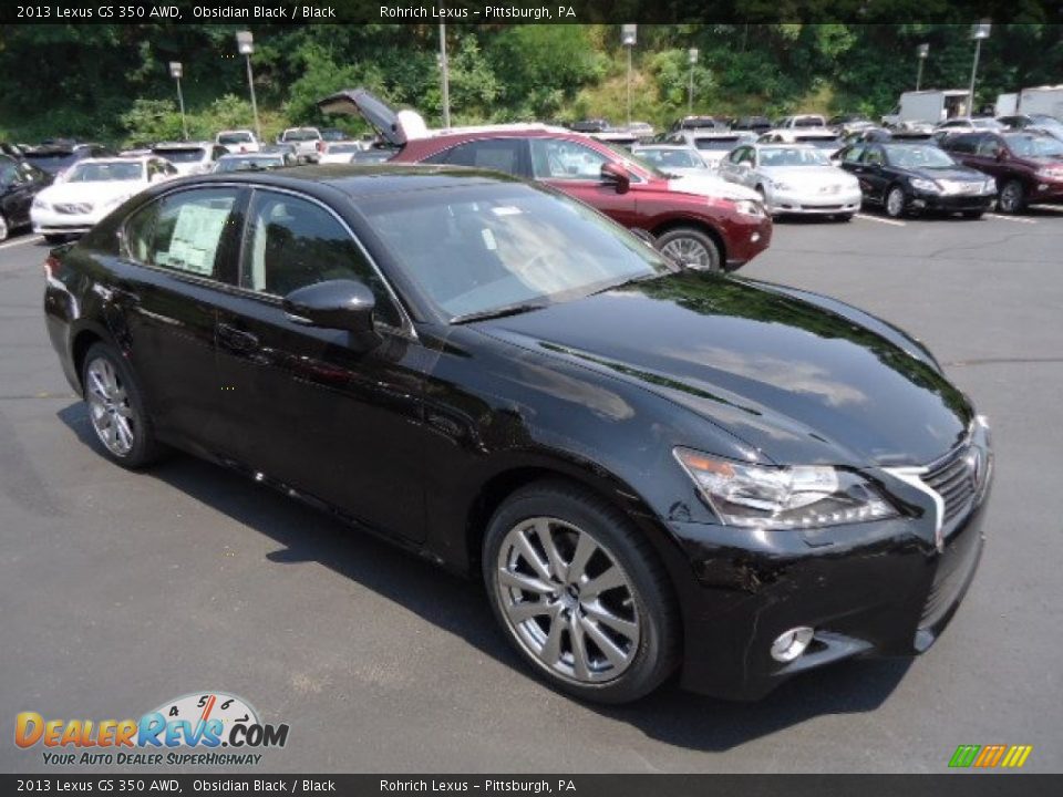 2013 Lexus GS 350 AWD Obsidian Black / Black Photo #6