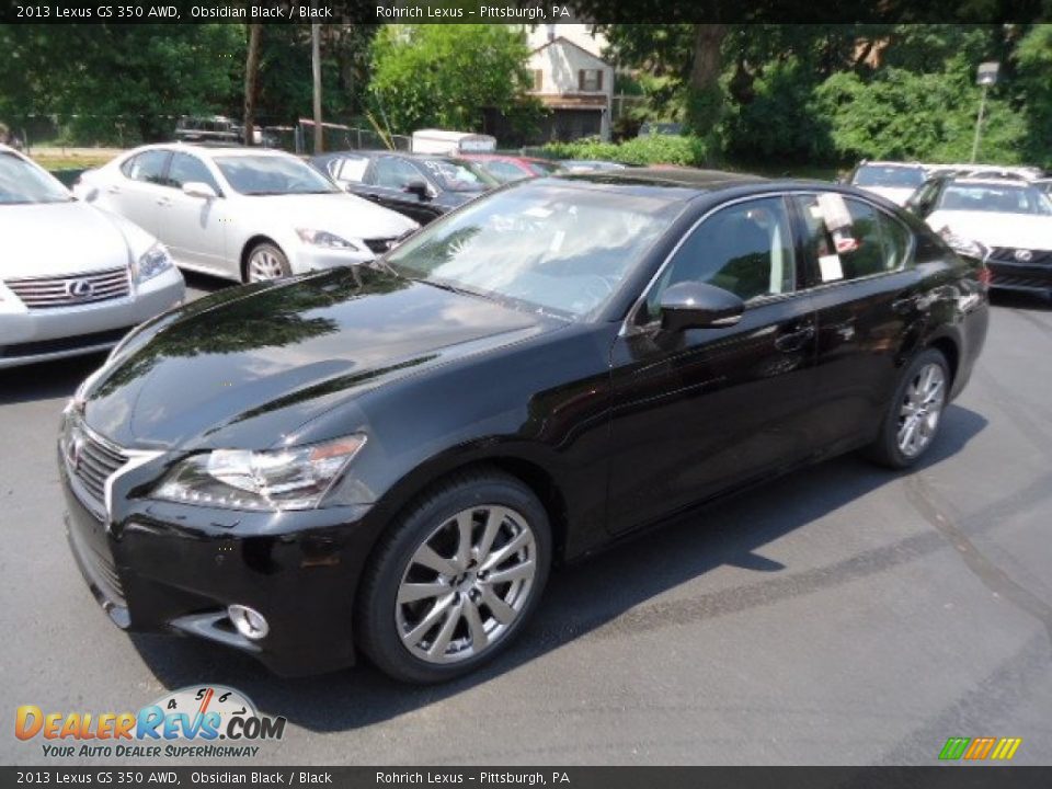 2013 Lexus GS 350 AWD Obsidian Black / Black Photo #8