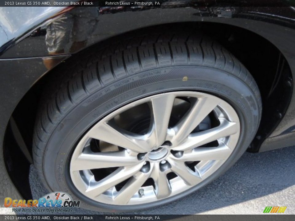 2013 Lexus GS 350 AWD Obsidian Black / Black Photo #9
