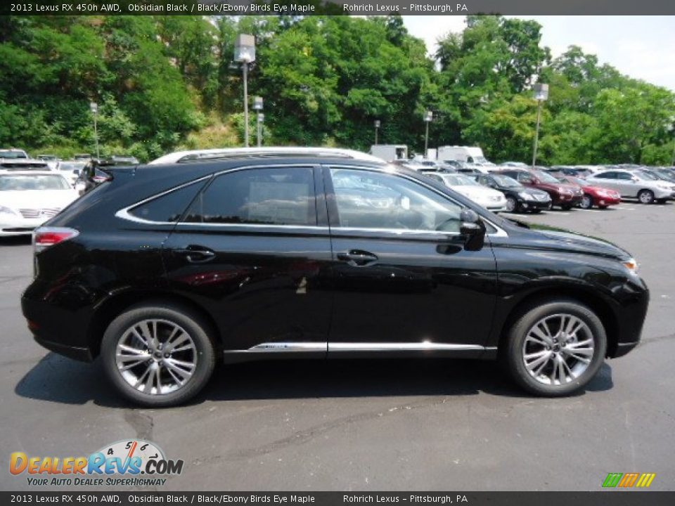 Obsidian Black 2013 Lexus RX 450h AWD Photo #5