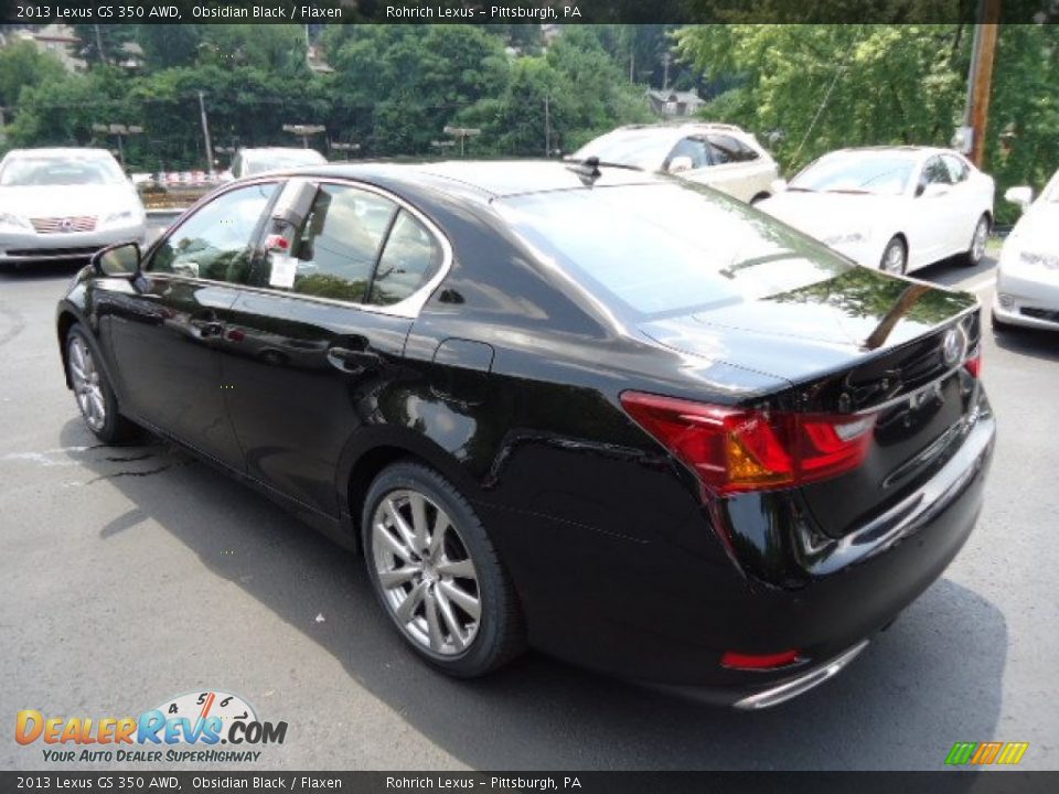 2013 Lexus GS 350 AWD Obsidian Black / Flaxen Photo #2