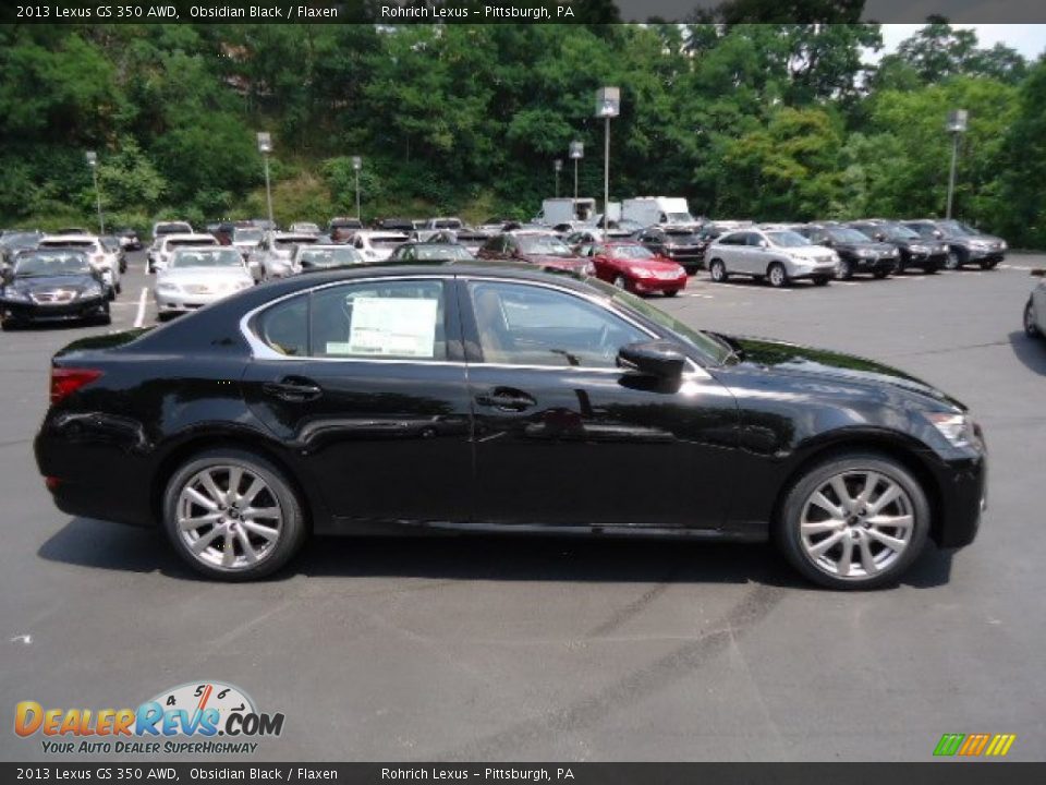 2013 Lexus GS 350 AWD Obsidian Black / Flaxen Photo #5