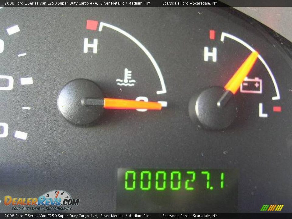 2008 Ford E Series Van E250 Super Duty Cargo 4x4 Silver Metallic / Medium Flint Photo #10