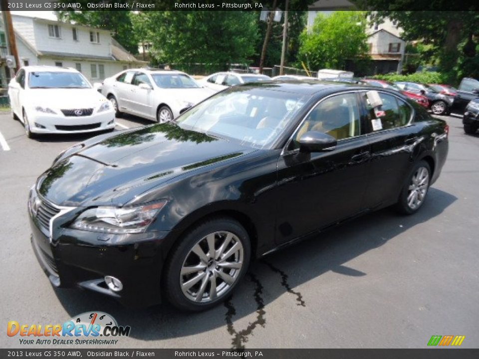 2013 Lexus GS 350 AWD Obsidian Black / Flaxen Photo #8
