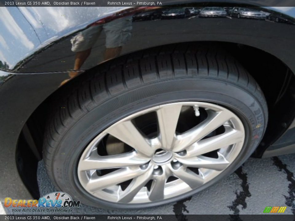 2013 Lexus GS 350 AWD Obsidian Black / Flaxen Photo #9