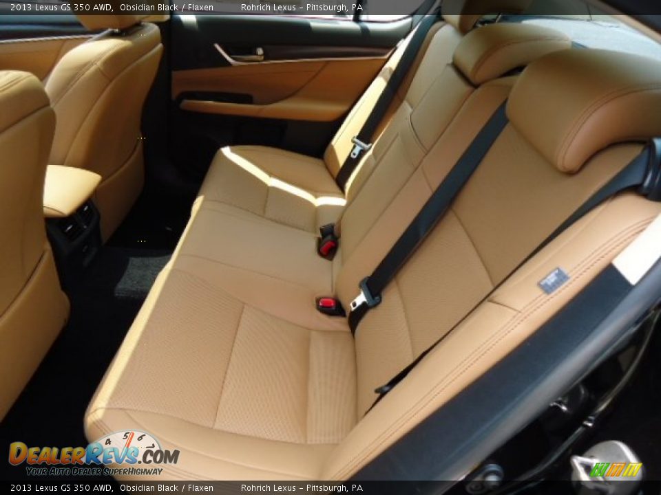 2013 Lexus GS 350 AWD Obsidian Black / Flaxen Photo #11