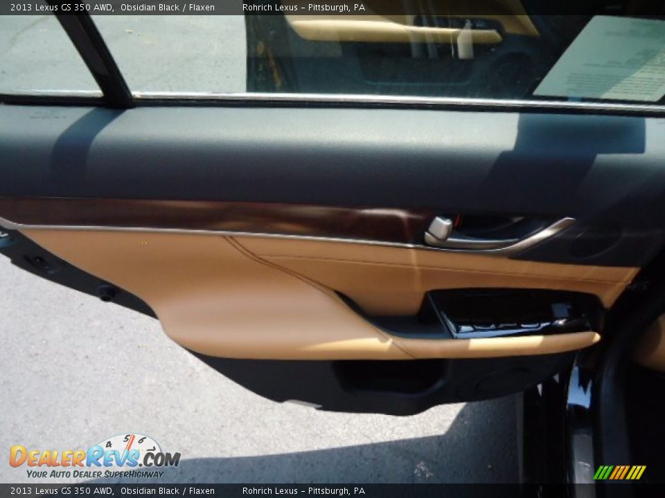2013 Lexus GS 350 AWD Obsidian Black / Flaxen Photo #13