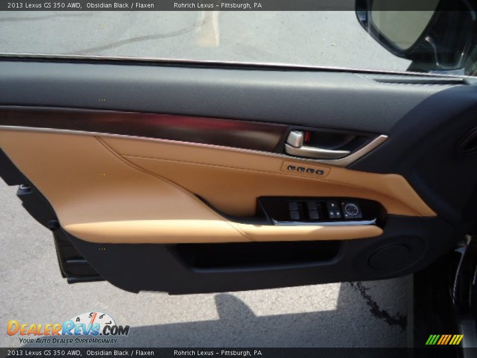 2013 Lexus GS 350 AWD Obsidian Black / Flaxen Photo #14